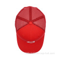 Custom Red Mesh Trucker Cap